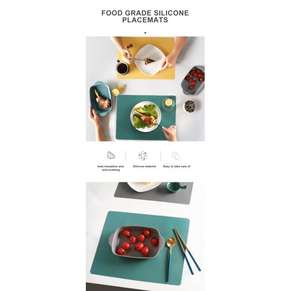 Циновка циновки места силикона ODM OEM красочная многоразовая