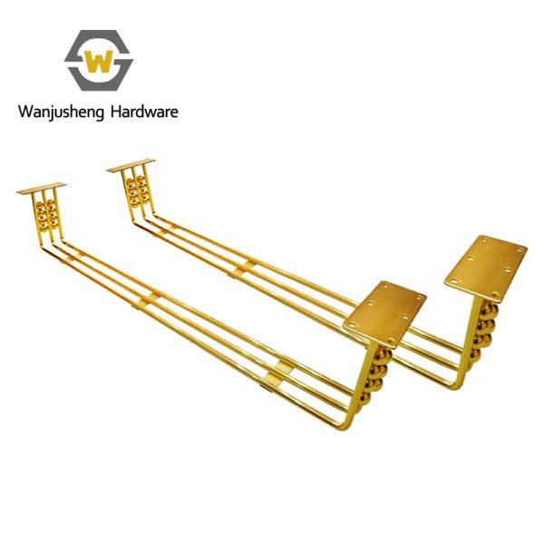 Light Luxury Furniture Legs Gold Cabinet Feet Household Sofa Metal Base Frames Long Iron Sofa Legs