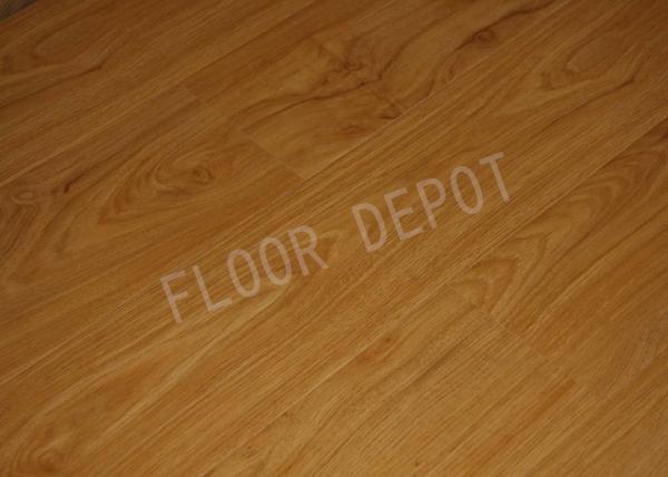 Stable HDF Bedroom Laminate Flooring AC4 E1 Waxed Maple Color V Groove