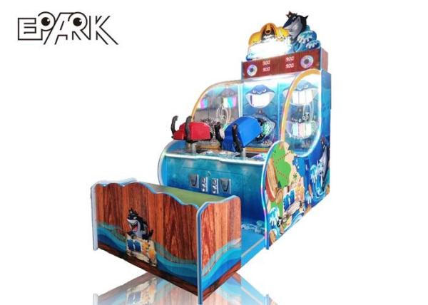 Kids King Shark Shooting Ball Redemption Game Machine Lottery Prize Tickets Arcade