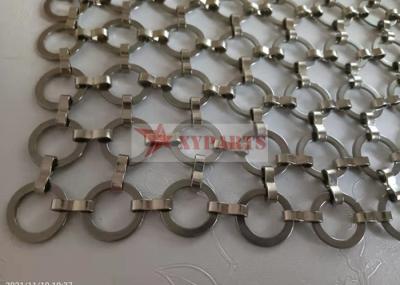 Metal arquitetónico Ring Mesh Curtain For Interior Partition do gancho de S