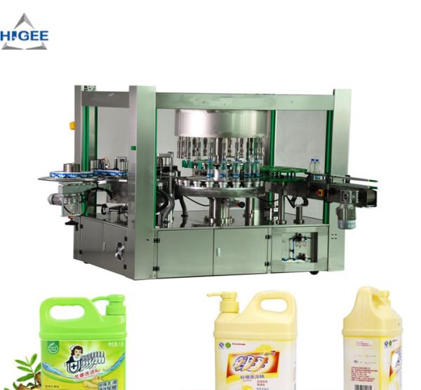 Hot Melt Glue Flat Bottle Labeling Machine For Dish Washing Liquid Bottle