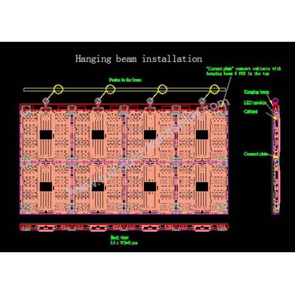 Безшовное соединение привело панели видео-дисплея для крытого шкафа 512кс512