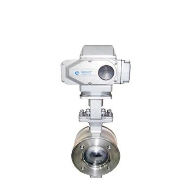 IP67 Stainless Steel Electric Control Valve AC220V Actuator Control Water Ball Valve