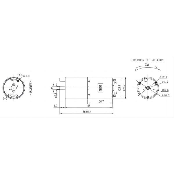 12V-36V Electric Water Pump Motor 10-30W Dc Water Pump Motor Go-Gold
