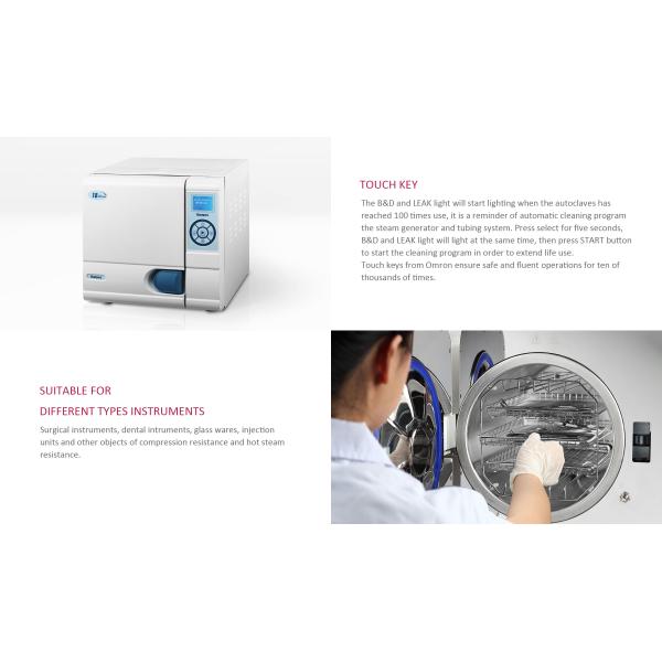 Hospital Clinic Portable Dental Autoclave Steam Sterilizer 50Hz 60Hz