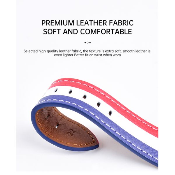 Liberal-style Engraved And Lacquered Watch Strap · 18/20/22mm