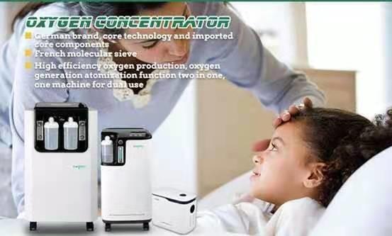concentrador alto do oxigênio do fluxo 3L, instrumento de respiração portátil do oxigênio médico
