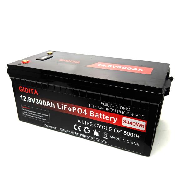 12.8V 300Ah LiFePO4 Solar Power System Battery 522*269*220mm