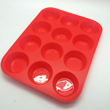 silicone mold kitchen accessories round shape 12 cupcake mold SB-067