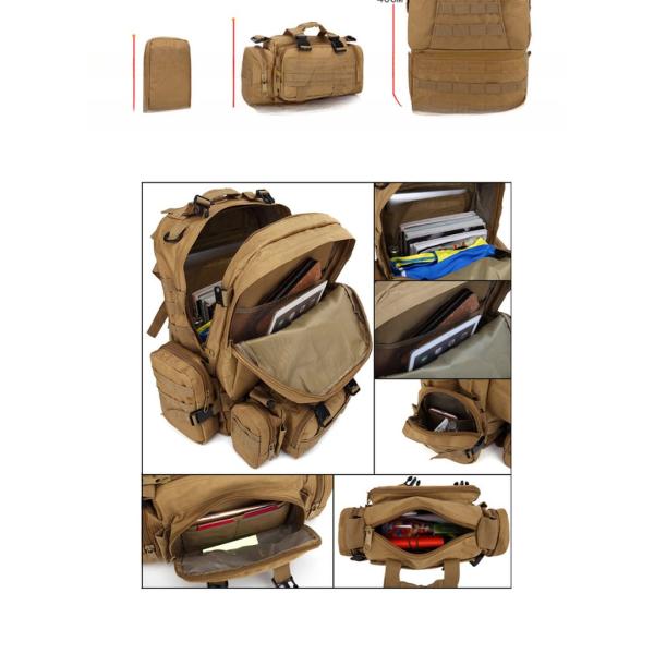 Polyester Lining Material Hiking Backpack for Outdoor Travel Camping Mountaineering Bag