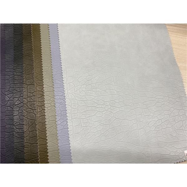 Men'S Garment Embossed Faux Leather Fabric Deep Texture Viscose Fabric Backing