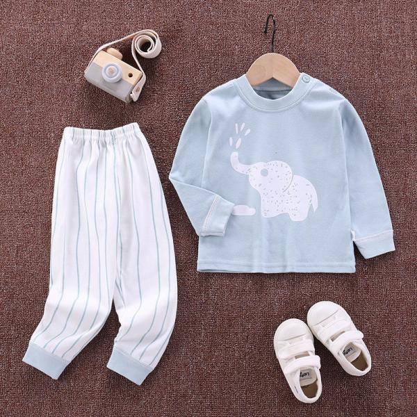 Breathable Children'S Pajama Set Cotton Boys And Girls Homewear