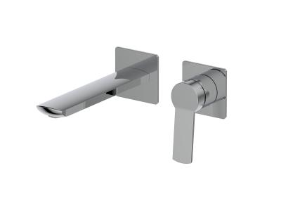 2 Hole Single Lever Mixer Tap Flush Mounted For Wash Bowls