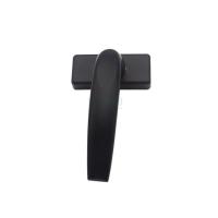 Porte noire et fenêtre poussez à travers le manche finition chromée pour le bureau à domicile
