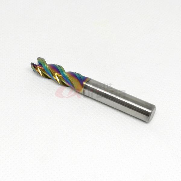 ângulo de corte do moinho de extremidade de Mills For Aluminum 8mm da extremidade do carboneto 3Fl 40 graus