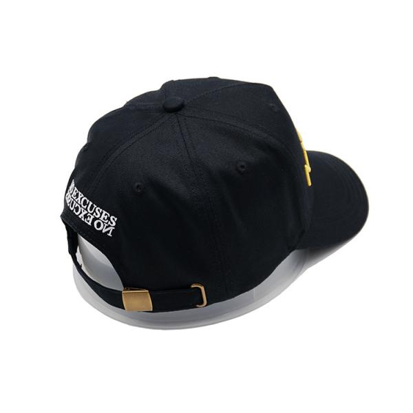 Custom Structured Baseball Cap With Cotton Sweatband And Adjustable Strap Closure