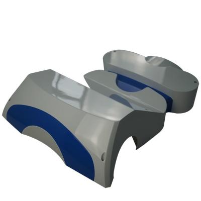 3d que imprime o componente robótico do serviço da pintura do nylon da resina da criação de protótipos do robô