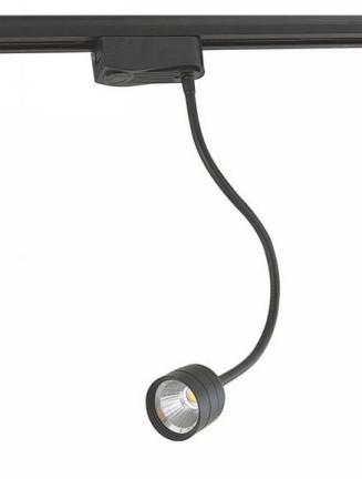 8W COB track light commercial spotlight hose showcase light black white silver hose led track light
