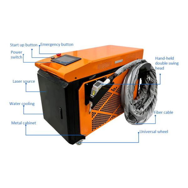 RL 3 en 1 machine de soudage laser à fibre portative 1500w 2000w 3000w avec fonction de nettoyage de coupe