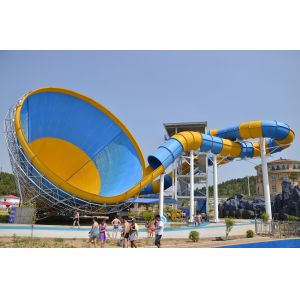 15.5m 18m Amusement Park Attraction Tornado Water Slide Adult Teenager Riders
