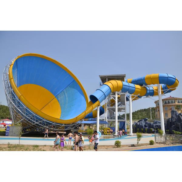 High Durability Water Amusement Park Equipment Tornado Water Slide For Adults Teenagers
