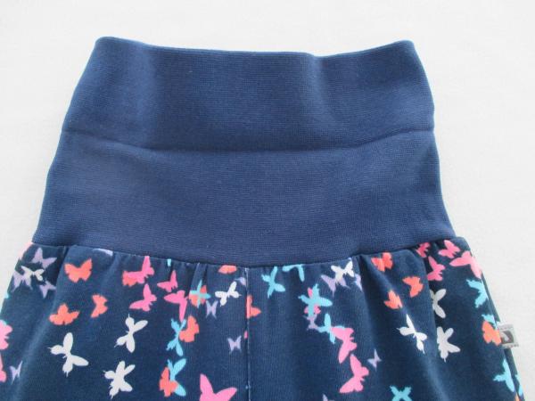 Cotton Jersey Baby Boy Dress Pants All Over Print Rib High Waistband