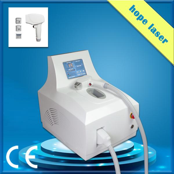 Diode soprano professional laser hair removal machine with 3 spot size heads