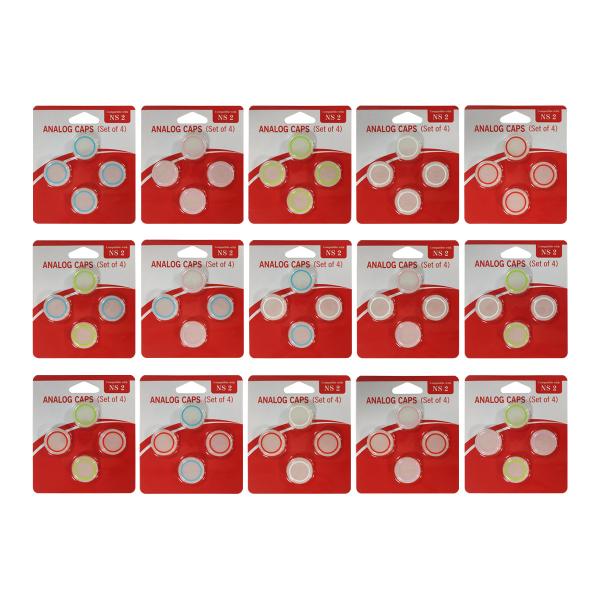 Luminous Glow in Dark Anti-Slip Texture  Silicone Thumbstick Caps for Nintendo Switch 2 Blister Package