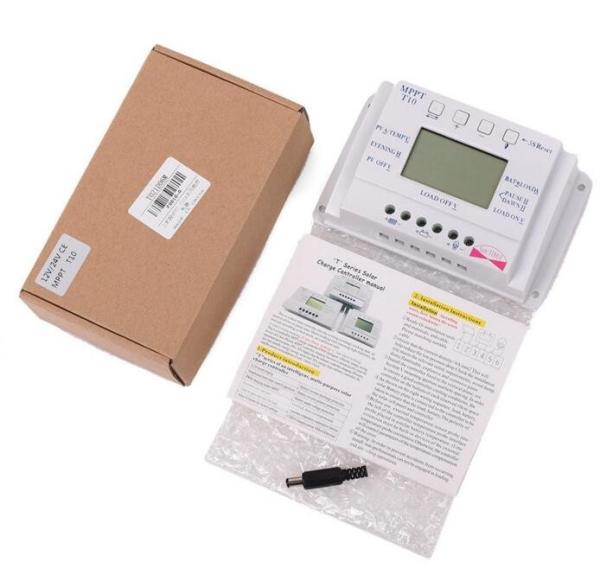 LCD 10A 12V/24V MPPT Solar Panel Battery Regulator Charge Controller Three-time interval