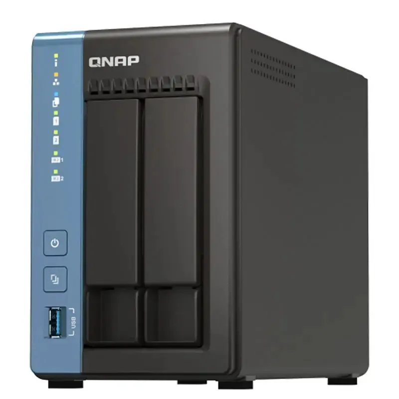 QNAP TS-216-2G Networking Storage Nas Portable CortexA55 Quad-core CPU/2x M.2 2280 PCIe/ NPU/ Dual-disk Nas Storage Server