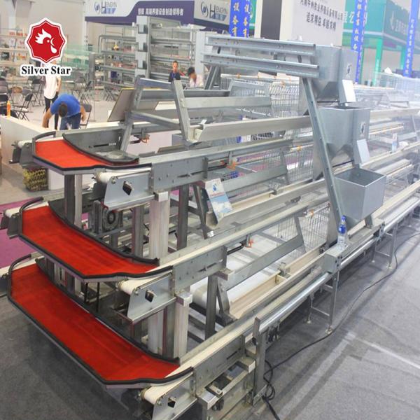 Размер системы 1950x2300x1500mm клетки цыпленка батареи птиц SGS 90-384