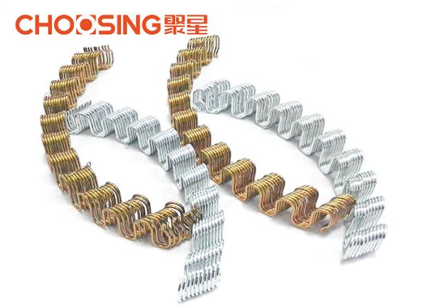 OEM Zinc Plating Zig Zag Sofa Springs 2.8mm - 4.0mm Curved Shape Free Samples