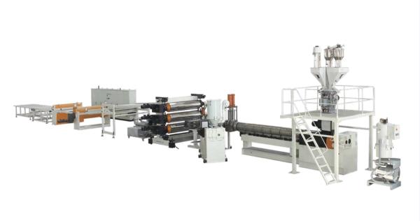 8mm HIPS Sheet Making Machine Single Screw co extrusion