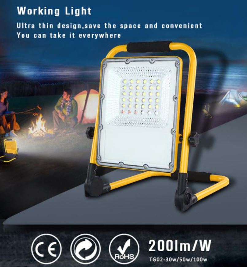 20Ah AC240V привело ватт Ip65 света потока 100, на открытом воздухе располагаясь лагерем свет СИД 5000K