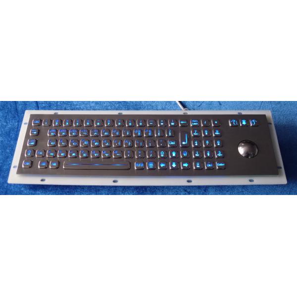 Explosion Proof Metal Backlit USB Keyboard With Optical Trackball