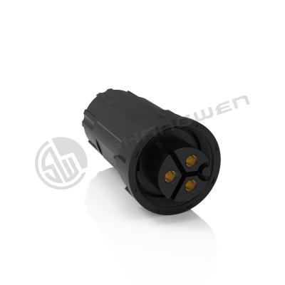 Mini IP67 conector à prova d'água eléctrico 3 pin conector de tomada feminina