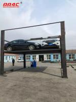 Oil cylinder +Chain 4 post parking lift for 3 cars parking on one decker 6T 3750mm high