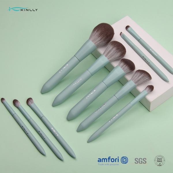 Wooden Handle 10pcs Alu Ferrules Cosmetic Makeup Brush Set