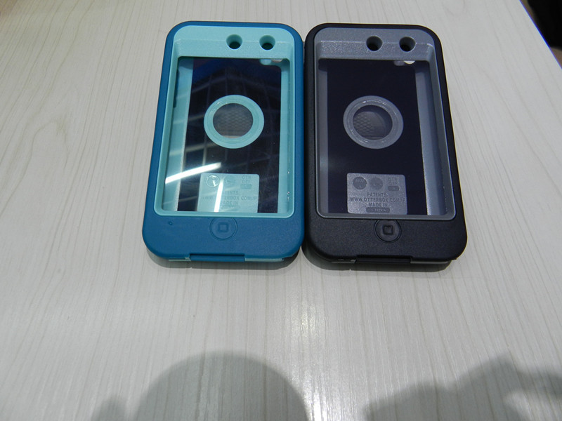 Blue Waterproof Outer Box Phone Cases Semi-permeable For IPod 4G