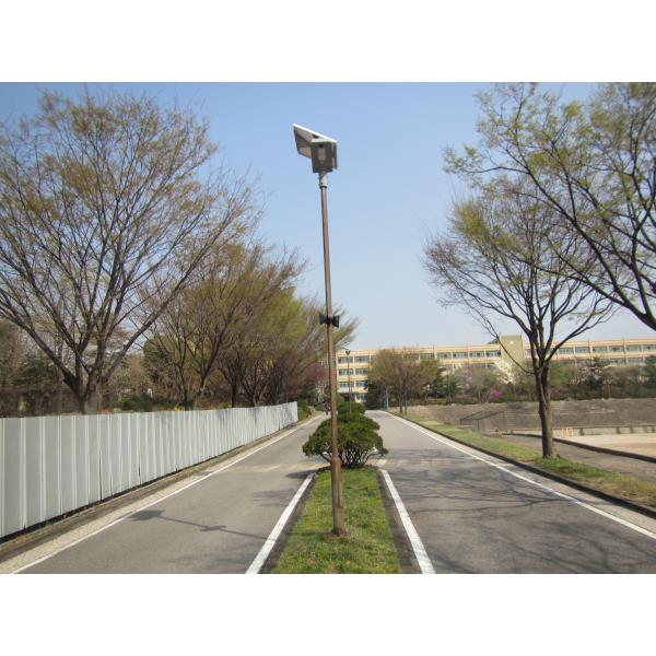 40W Waterproof Solar Street Lights Rotating Solar Panel Aluminum Body 3000K-6500K