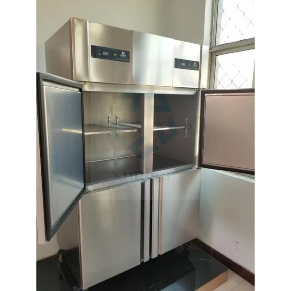 4 Doors Commercial Stainless Steel Upright Freezer 900L 32 Cu Ft