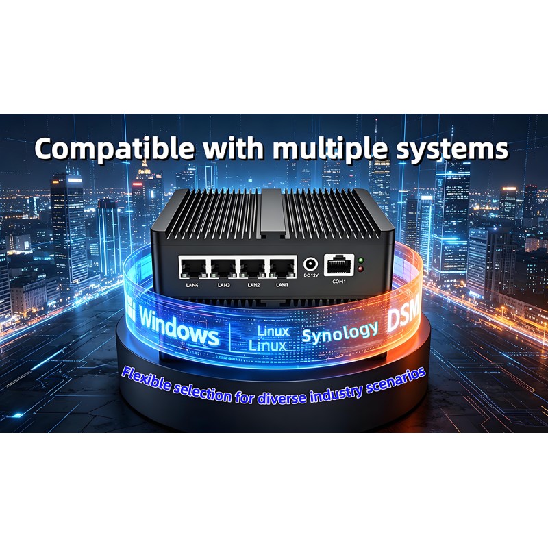 Mini PC Intel Celeron N5105 Processor DDR4 4 Intel I225AT Gigabit LAN 4 USB High Performance Soft Router Computer