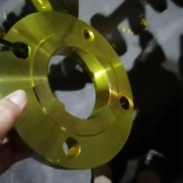 Slip On Carbon Steel Forged Flange PN16 CLASS150 Yellow Painting