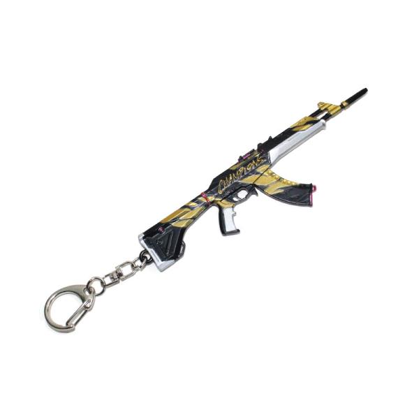 Gold mini metal gun model Prime Vandal Keychain Metal crafts Valorant shoot game gear gift decoration art