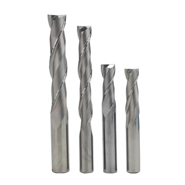 HOT SALE Wholesale 2F Flat End Milling Cutter  Hard Metal Double Edge Spiral CNC Milling Cutter for Wood