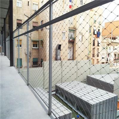 Classical Inox Flexible Cable Mesh  / 304 Stainless Steel Woven Wire Mesh 80x80mm