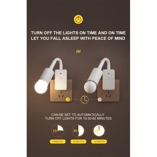 Two/Three Plug Remote Control Socket 5W Night Light for Bedroom Sleep and Baby Feeding