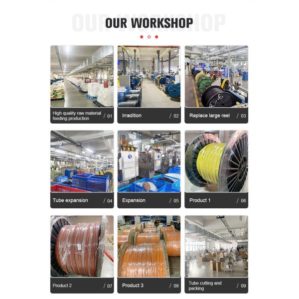 Tubo de manga de barra colectora de aislamiento termorretráctil de alto voltaje antideslizante