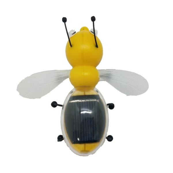 Hot Sale Plastic Bee Toys Insects New Energy Solar Panel Safety Solar Toys Bee Vibration Toys for Children